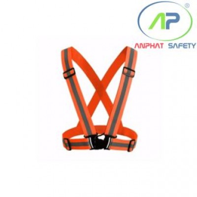 Áo phản quang dây đàn hồi màu cam